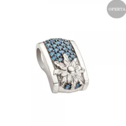 Colgante London Plata y Circonitas Azules