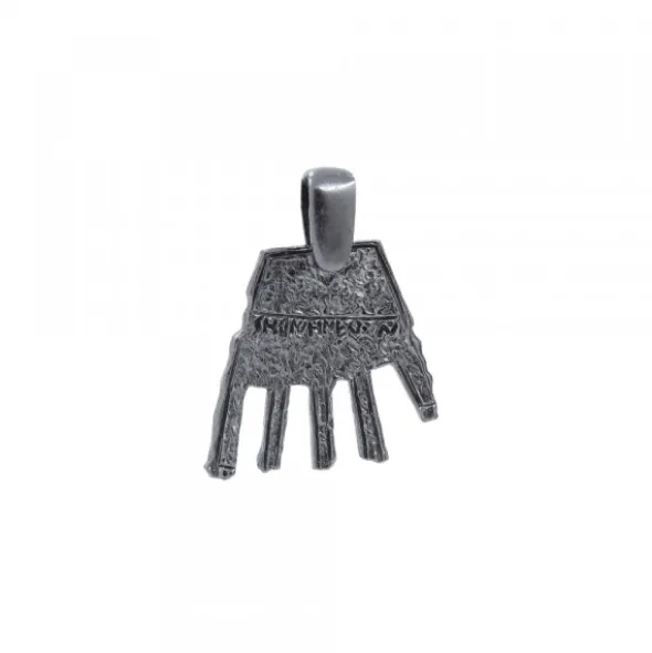 Colgante Mano de Irulegi Rutenio 20mm y Caucho