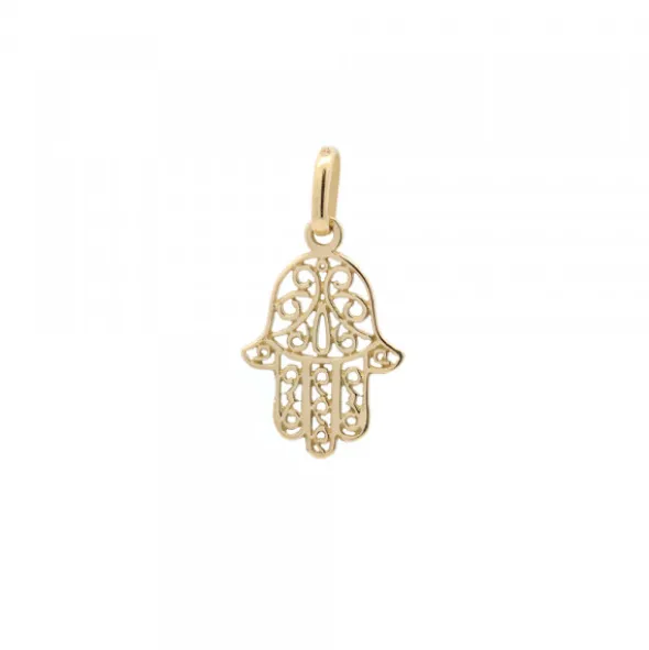 Colgante Mano Fátima Oro 18kt.18mm