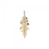 Colgante Mari Mini Plata Dorada y Circonitas
