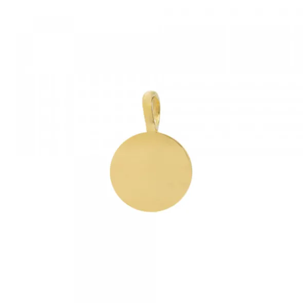 Colgante Mini Lauburu Dorado y Circonita 11mm