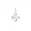 Colgante Mini Lauburu Oro Blanco 10mm