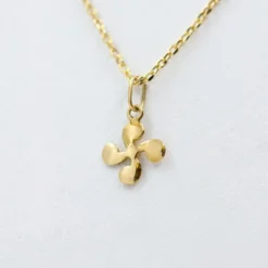 Colgante Mini Lauburu Oro 10mm
