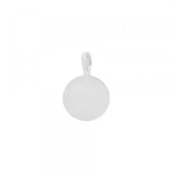 Colgante Mini Lauburu Plata y Circonita Azul