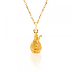 Colgante Mini San Fermín Oro 17mm Personalizable