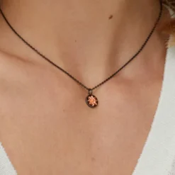 Colgante R-Chic Eguzkilore Plata Rosa