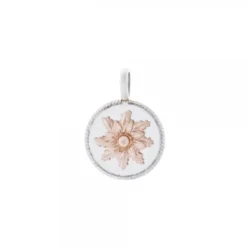 Colgante R3 Plata y Eguzkilore Rosa