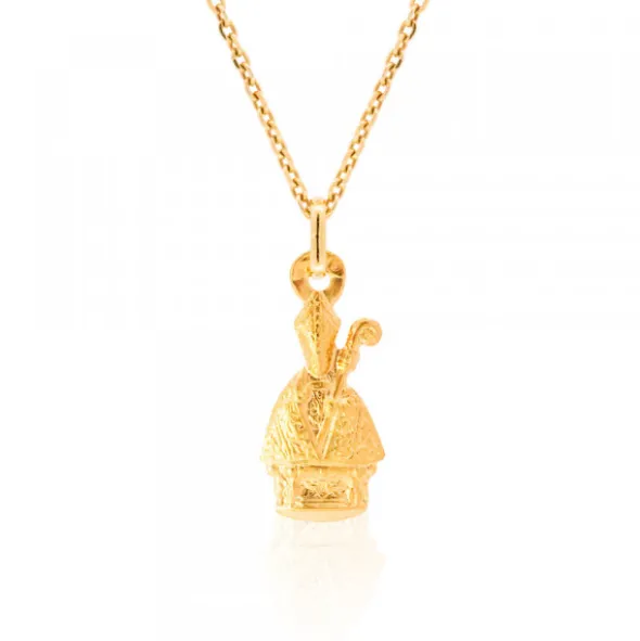 Colgante San Fermín Oro 20mm Personalizable