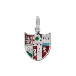 Colgante Zazpiak Bat de Plata con Esmalte Personalizable