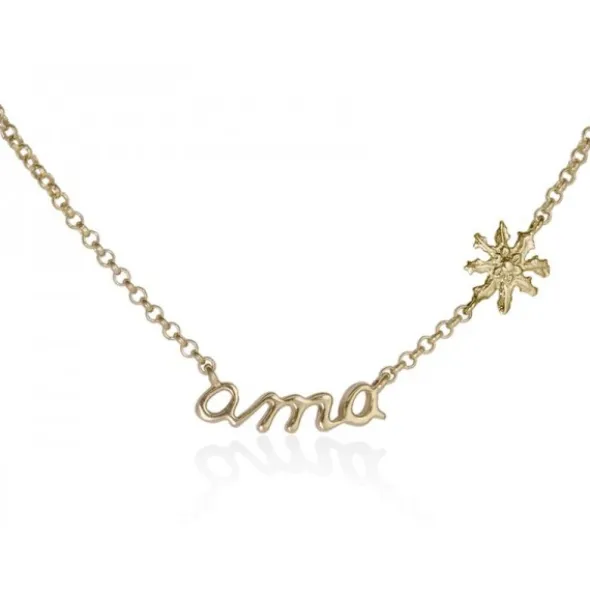 Collar Ama de Plata Dorada