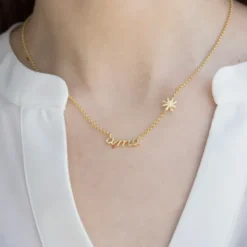 Collar Ama de Plata Dorada