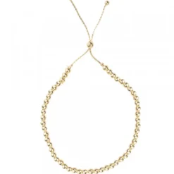 Collar Eguzkilore Bolitas Plata Dorada