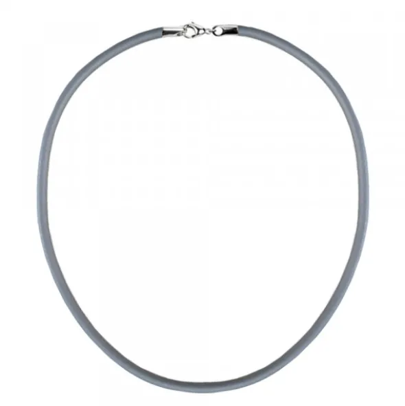 Cordón Caucho Gris 4mm