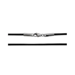 Cordón Cuero Negro 3mm