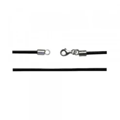 Cordón Cuero Negro 3mm
