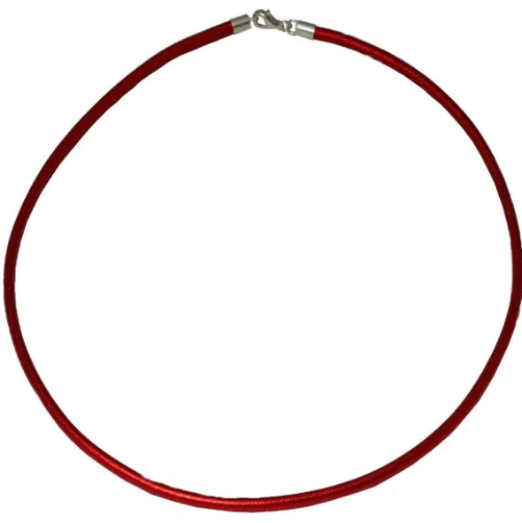 Cordón Cuero Rojo