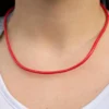 Cordón de Cuero Rojo