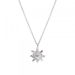 Gargantilla Eguzkilore Oro Blanco y Diamantes 9mm