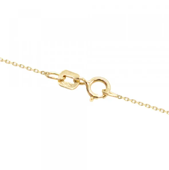 Gargantilla Oro Motivos Eguzkilore con Brillantes