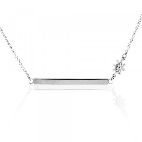 Gargantilla Zubi Plata Bicolor con Eguzkilore Personalizable
