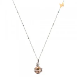 Llamador de Ángeles Notas Musicales con Bola Dorada y Mariposa Personalizable
