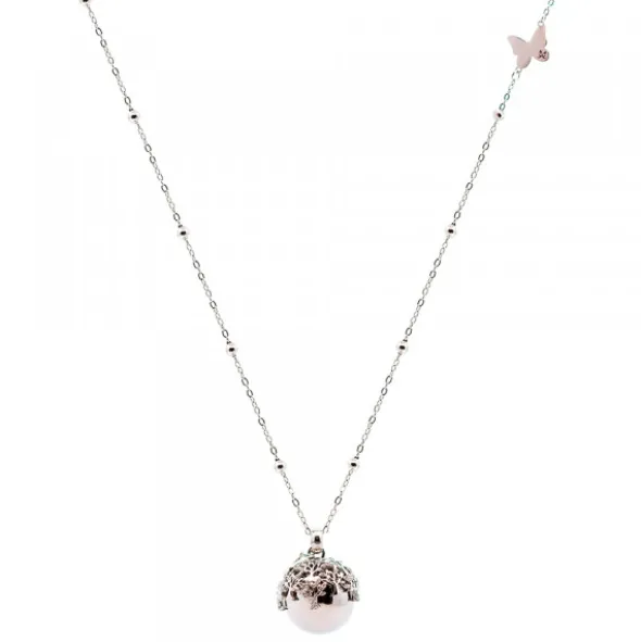 Llamador de Ángeles Árbol de la vida y Circonitas con Mariposa Personalizable