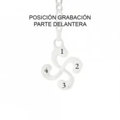 Llavero Lauburu Plata Personalizable