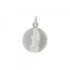 Medalla Mini Virgen Blanca Plata 17mm