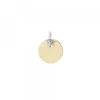Medalla Oro y Eguzkilore Oro Blanco 14mm