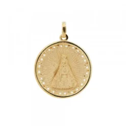 Medalla Virgen de Begoña de Plata Dorada Personalizable