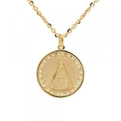 Medalla Virgen de Begoña de Plata Dorada Personalizable