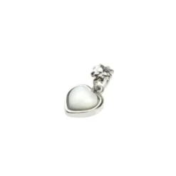Mini Colgante Corazón y Eguzkilore Plata