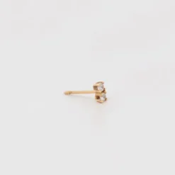 Mini Trepador Oro Doble Circonita