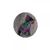 Moneda L Puppy de plata negra