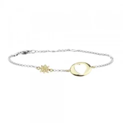 Pack Madre e Hija Pulsera Corazón Eguzkilore Dorado