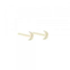 Pack Piercings Media Luna Plata 4 Uds