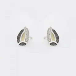 Pendientes Almendra Vitoria Plata y Lámina de Oro