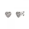 Pendientes Ama Corazón Plata