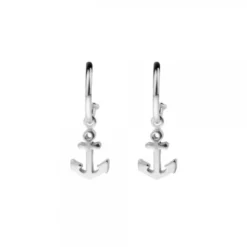 Pendientes Aro Ancla de Plata