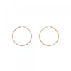 Pendientes Aro Entorchado Plata Rosa 20mm