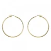Pendientes Aro Grande Plata Dorada 50mm