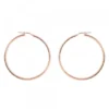 Pendientes Aro Grande Plata Rosa 50mm