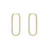 Pendientes Aro Hoop Plata Dorada 30mm