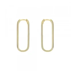 Pendientes Aro Hoop Plata Dorada 30mm
