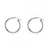 Pendientes Aro Martelé Plata 30mm