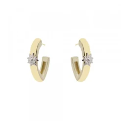 Pendientes Aro Olatu Plata Dorada
