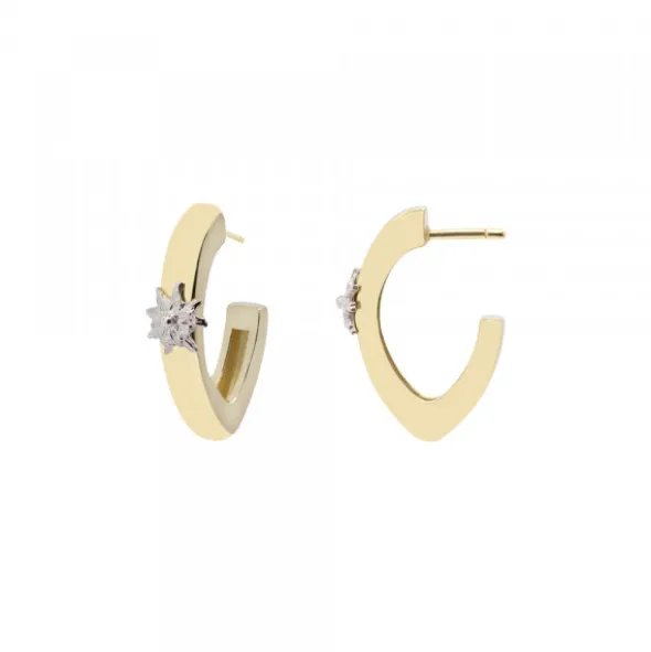 Pendientes Aro Olatu Plata Dorada