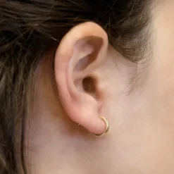 Pendientes Aro Oro Amarillo 18kt.