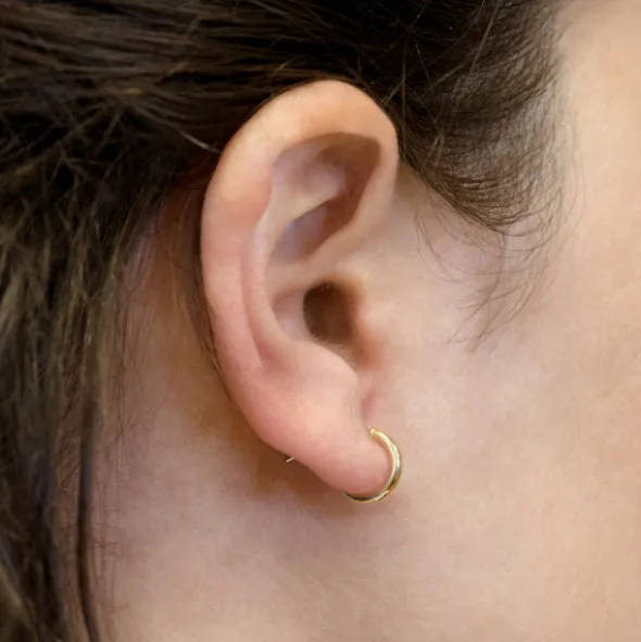 Pendientes Aro Oro Amarillo 18kt.