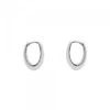 Pendientes Aro Oval Plata 17mm